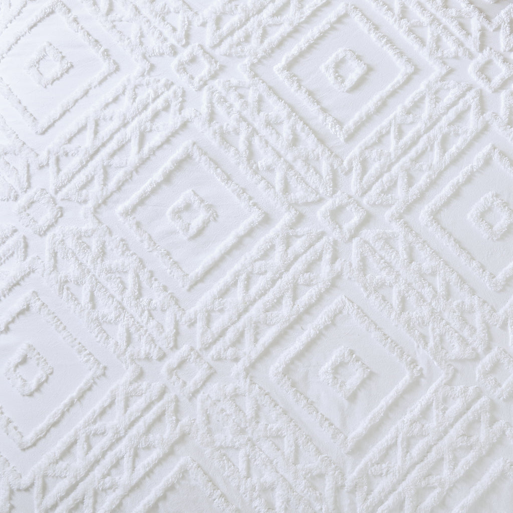 Better Homes & Gardens 3-Piece White Chenille Cover Duvet Set, Full/Queen