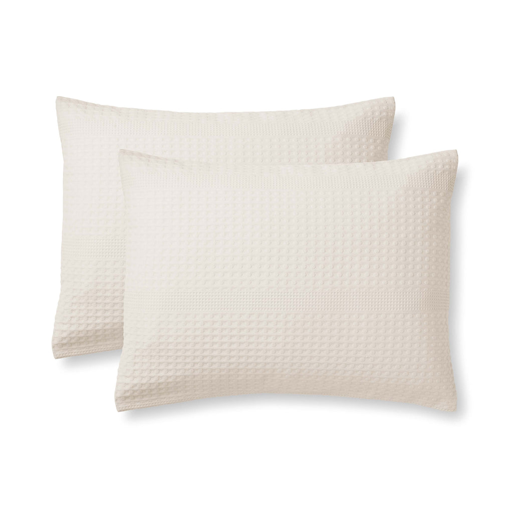 Mainstays 5-Piece Ivory Waffle Comforter Set, Full/Queen