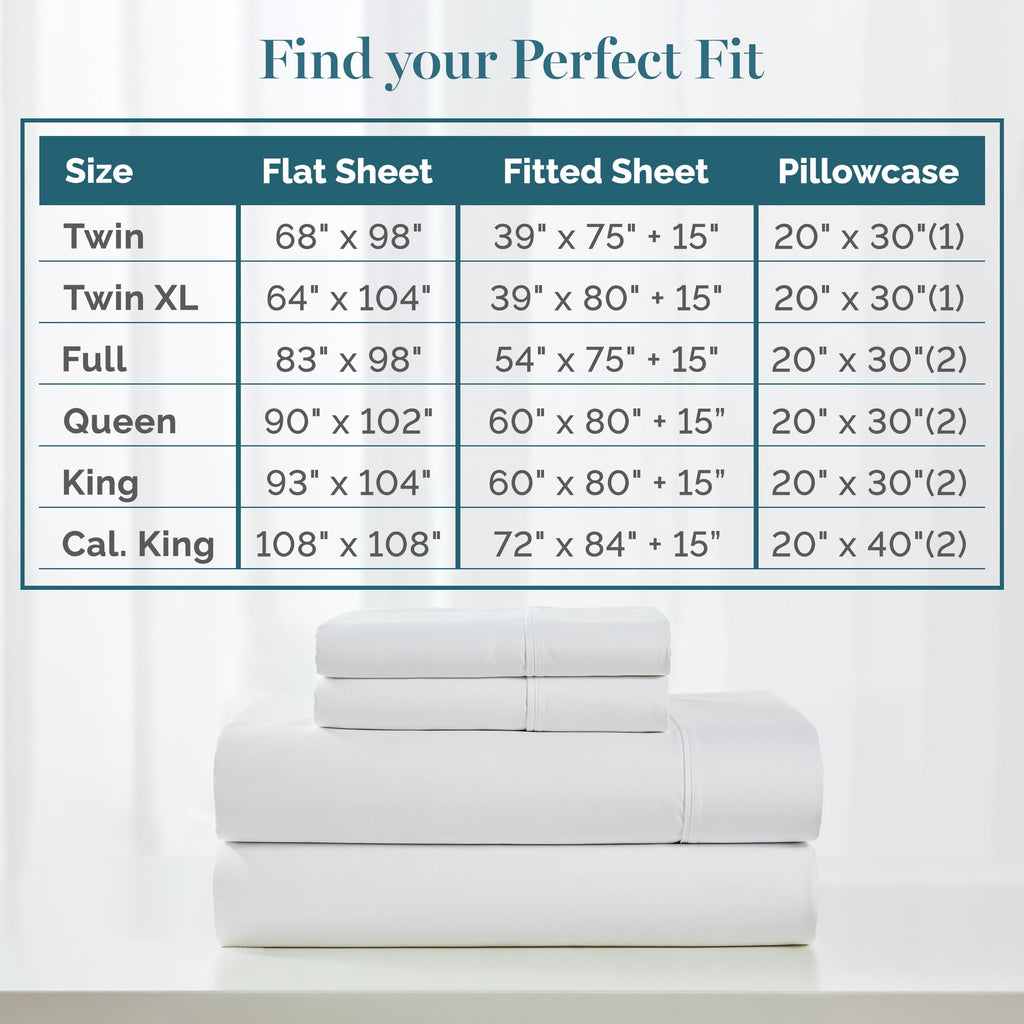 Casa Platino Cotton Twin Sheets – 450 Thread Count 100% Cotton Cooling Sheets, Soft Sateen Weave, Deep Pocket Fits 15” Mattress, Fade-Resistant Hotel Bedding – White