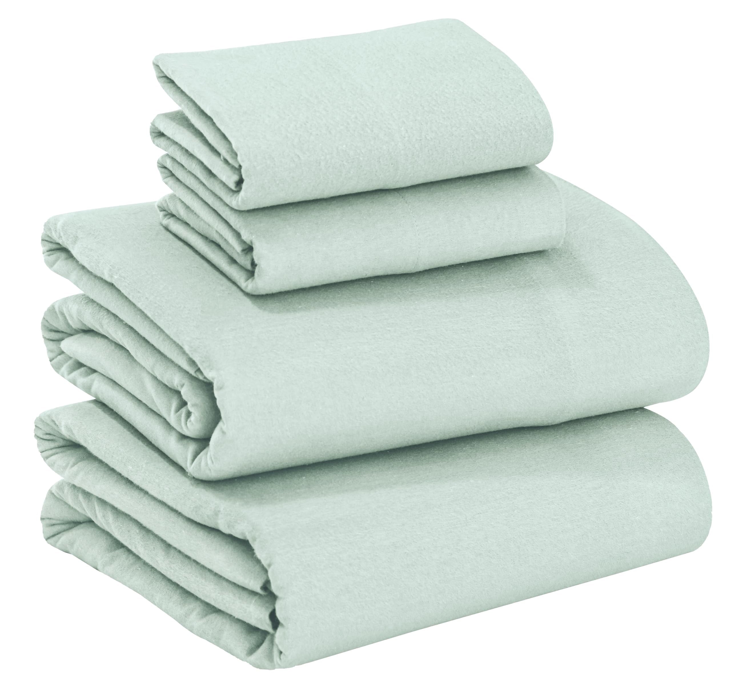 RUVANTI Flannel Sheets Queen Size - 100% Cotton Double Brushed Bed Sheets, Deep Pockets 16 Inches Queen Sheet Set, All Seasons Breathable & Extra Soft - Warm & Cozy, 4 Piece, Red Plaid